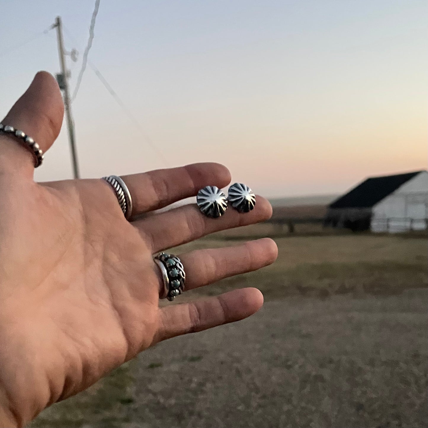 Mini Concho Studs