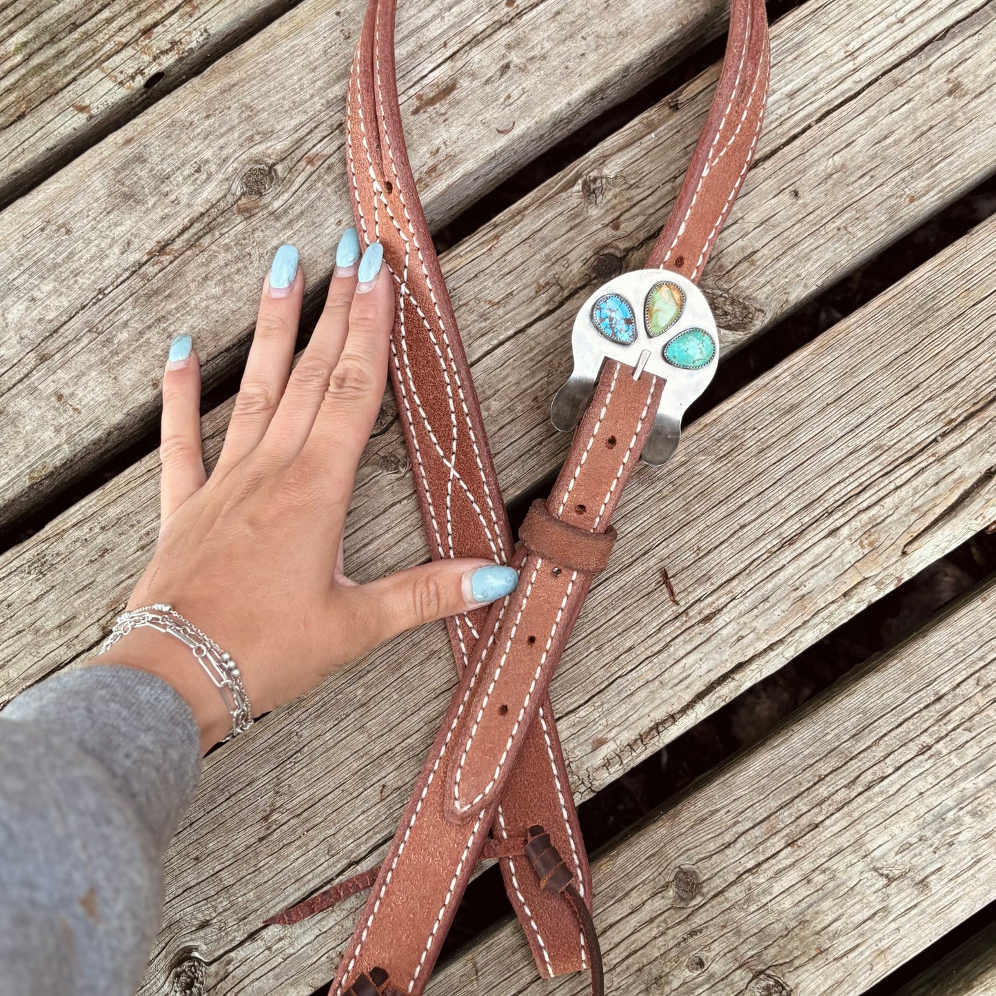 Mixed Turquoise Headstall