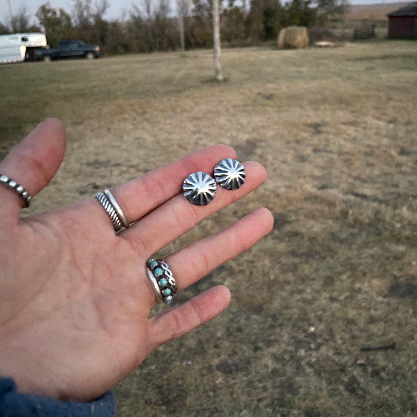 Mini Concho Studs