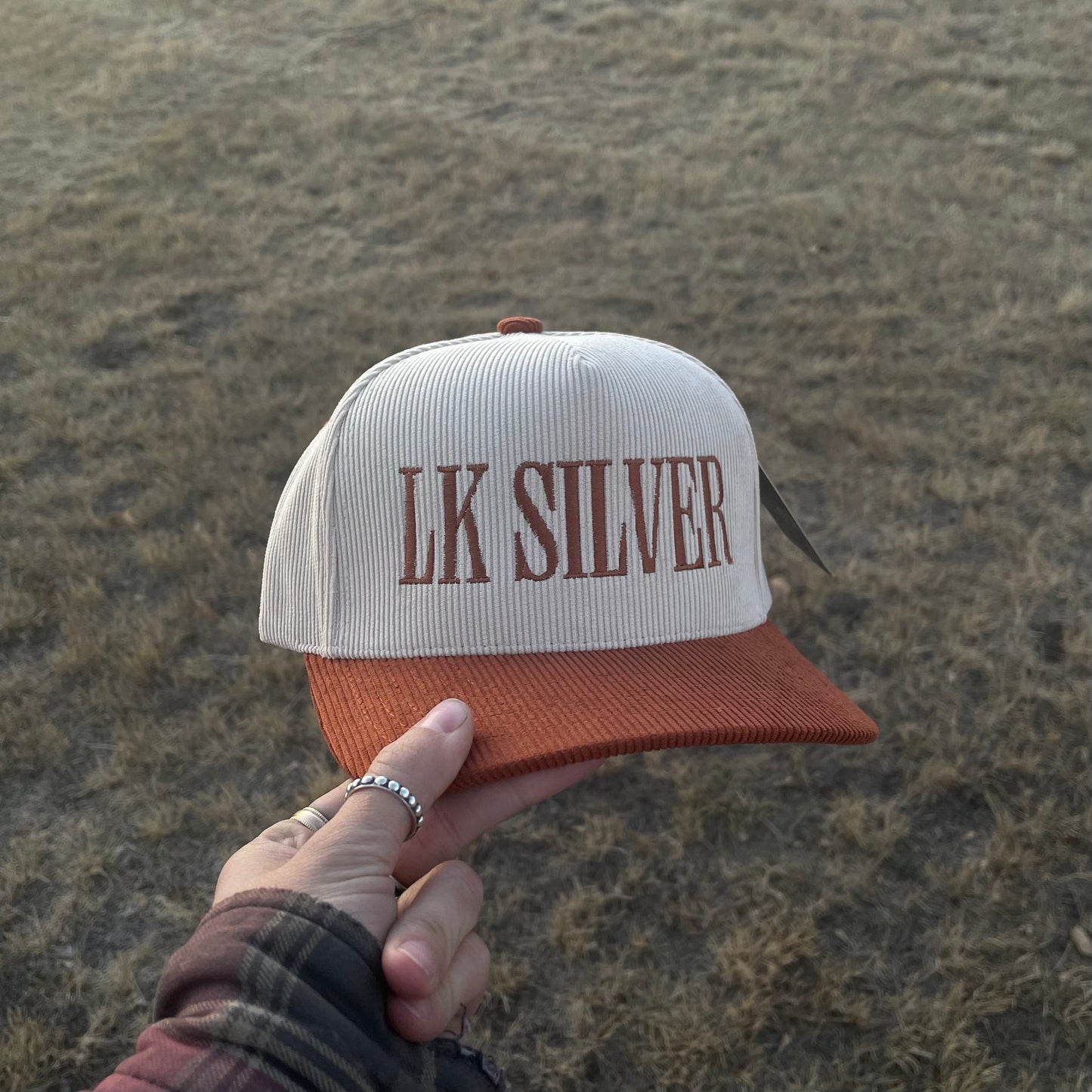 LK Silver Hat - Burnt Orange Corduroy