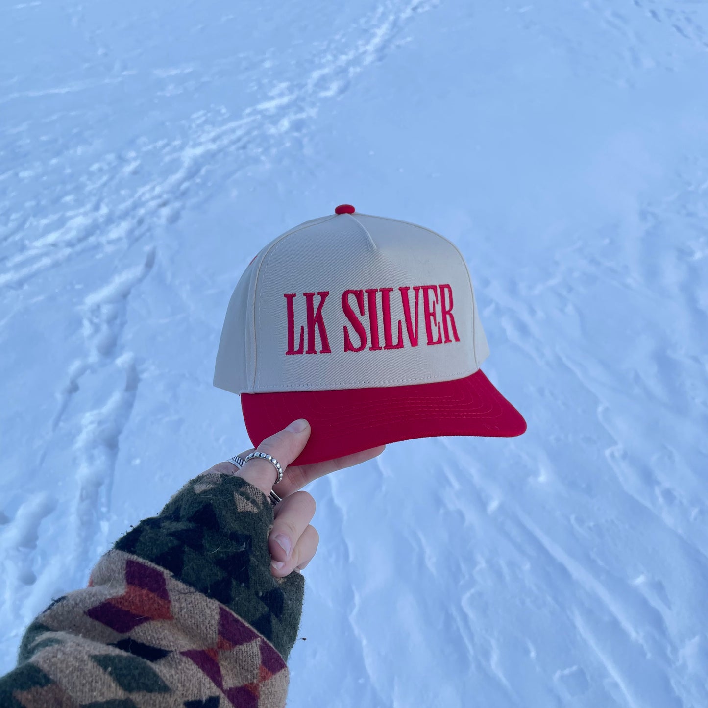 LK Silver Hat - Red