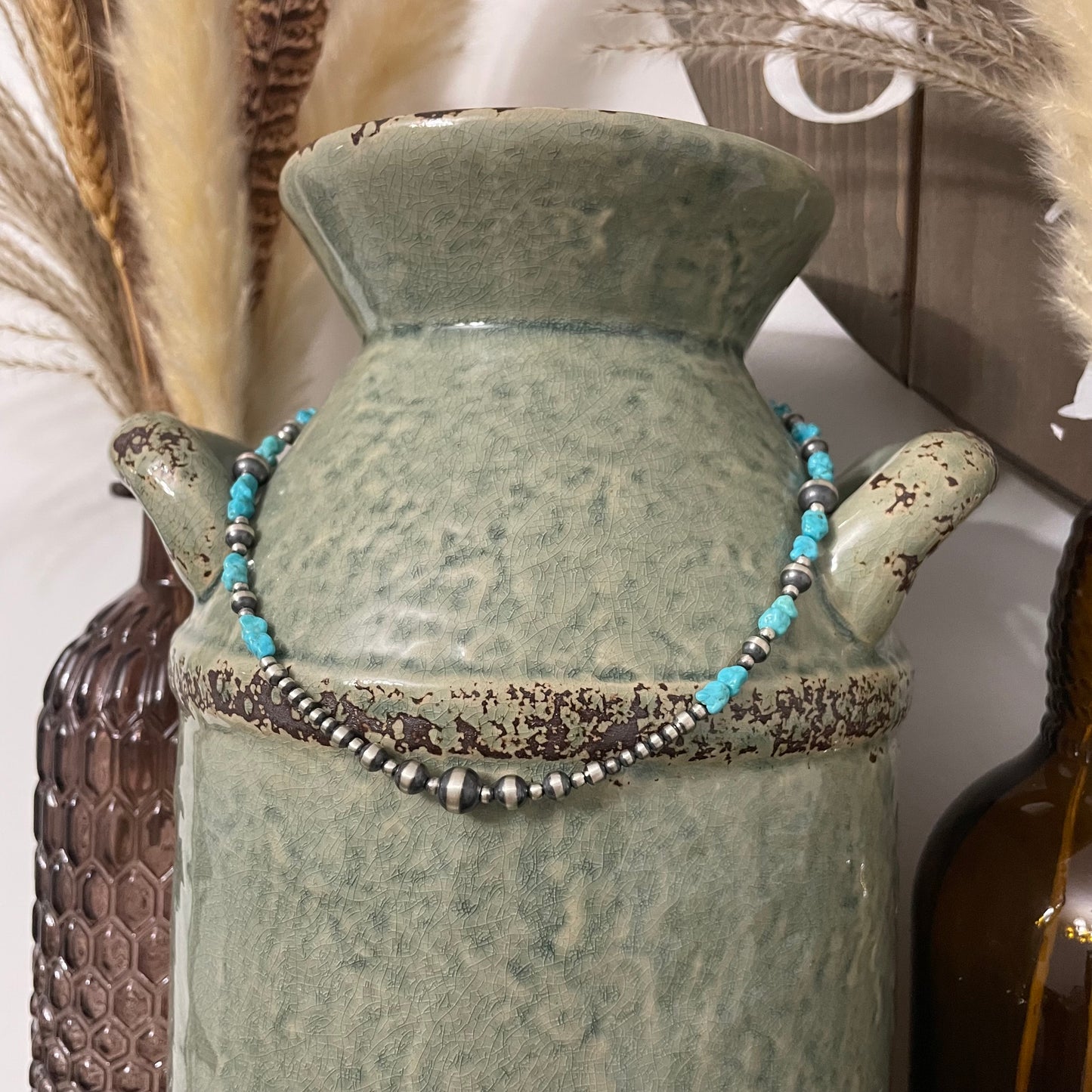 Kingman & Navajo Pearl Graduated Necklace
