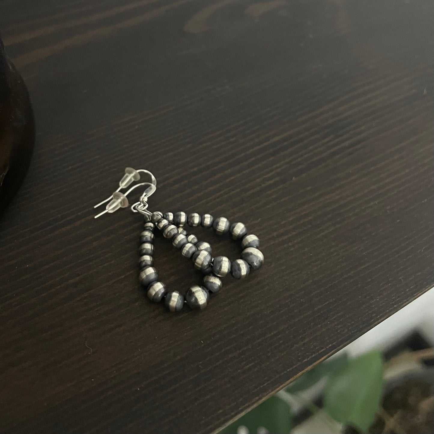 Navajo Pearl Hoop Earrings