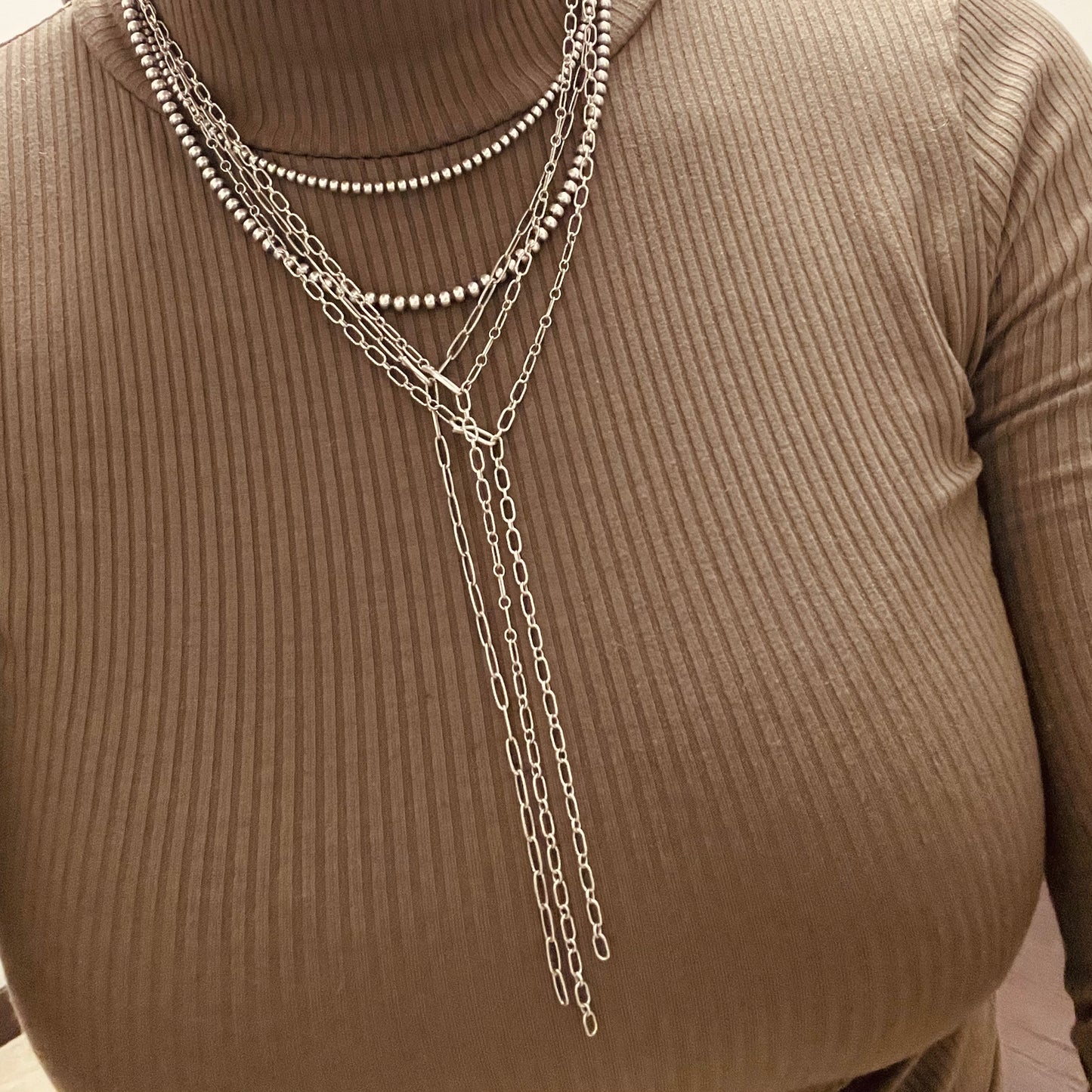 The Posey Lariat - Mixed Chain