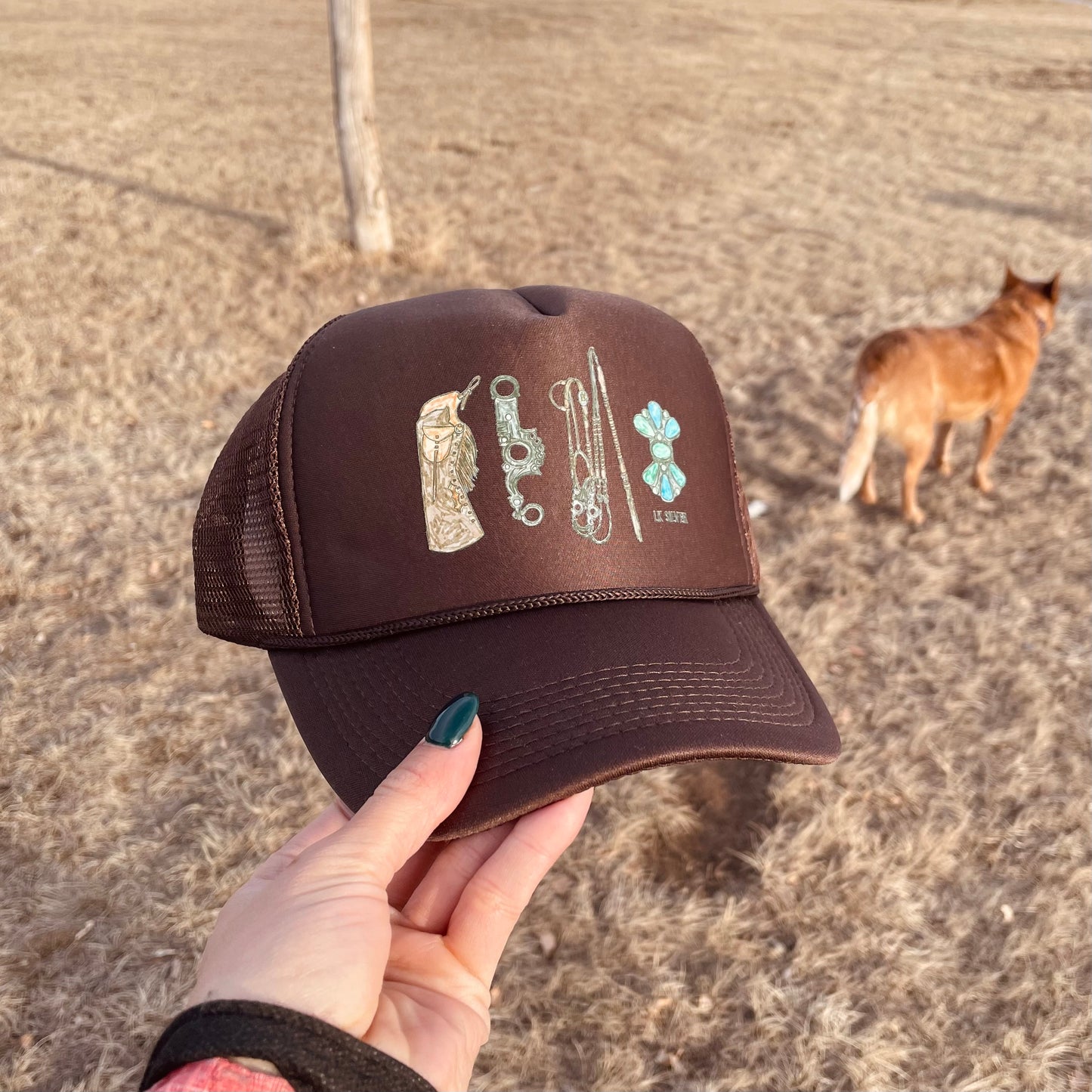 Turquoise Rancher - Brown