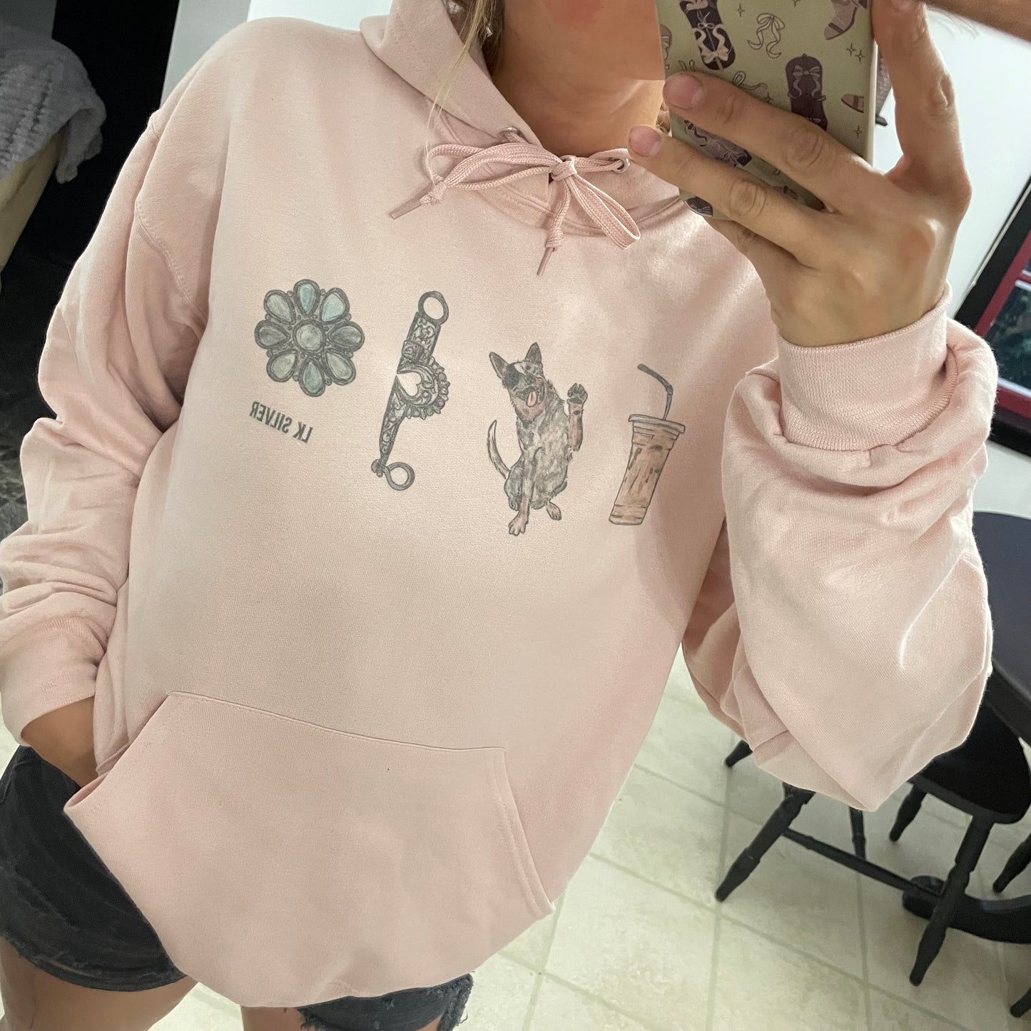 LK Hoodie - Blush Pink