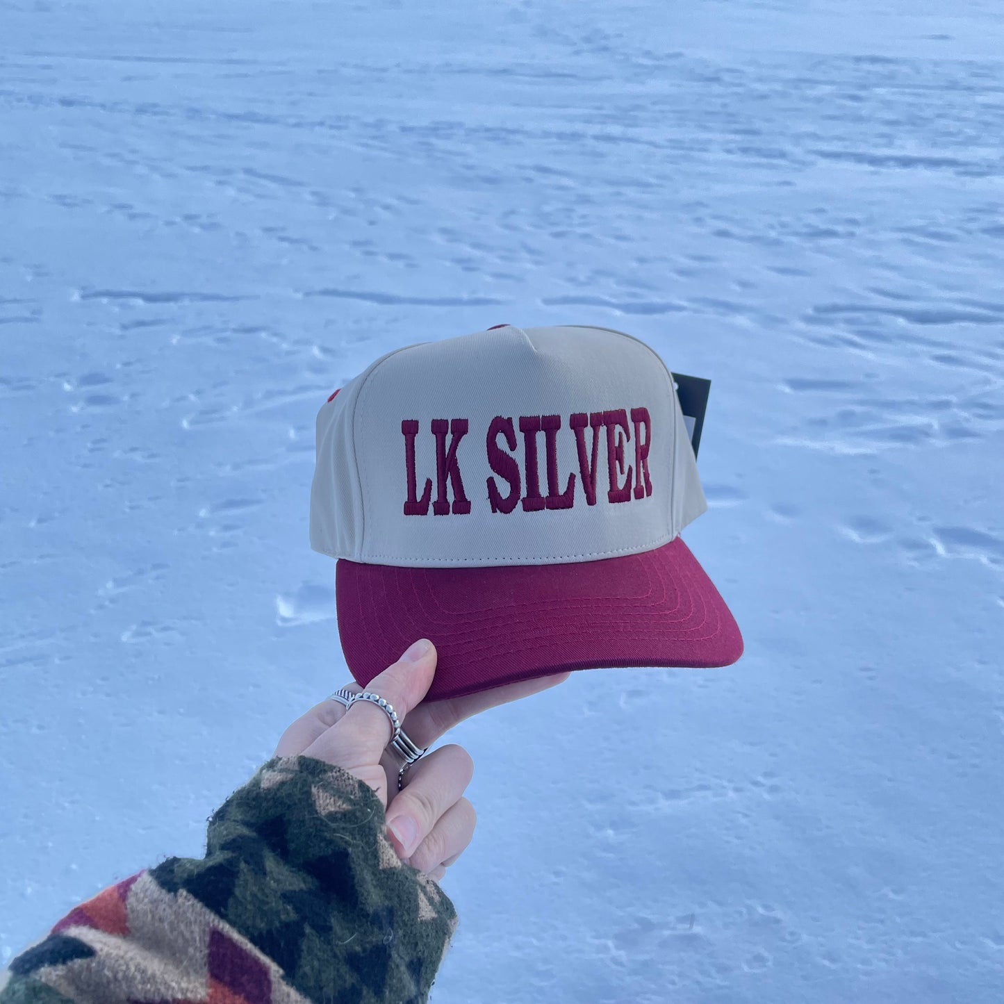 LK Silver Hat - Burgundy