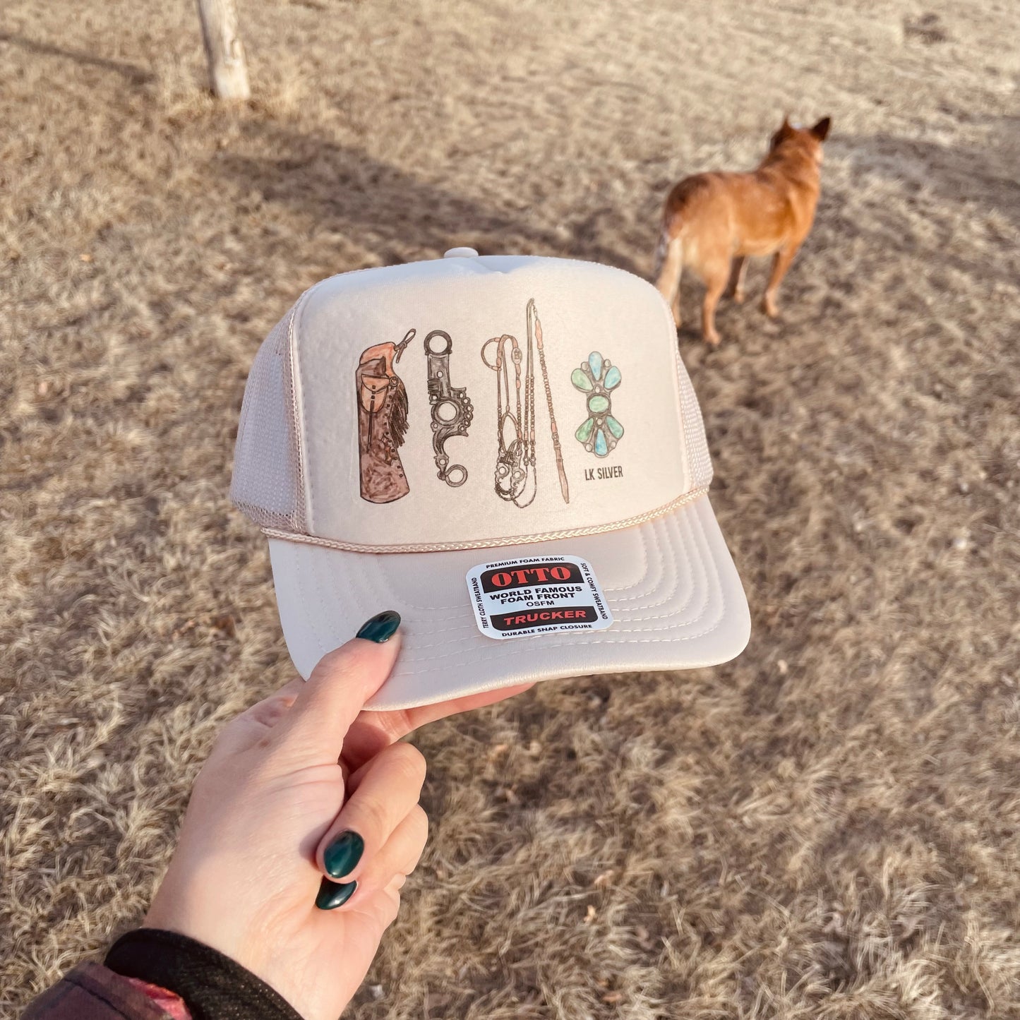 Turquoise Rancher - Beige