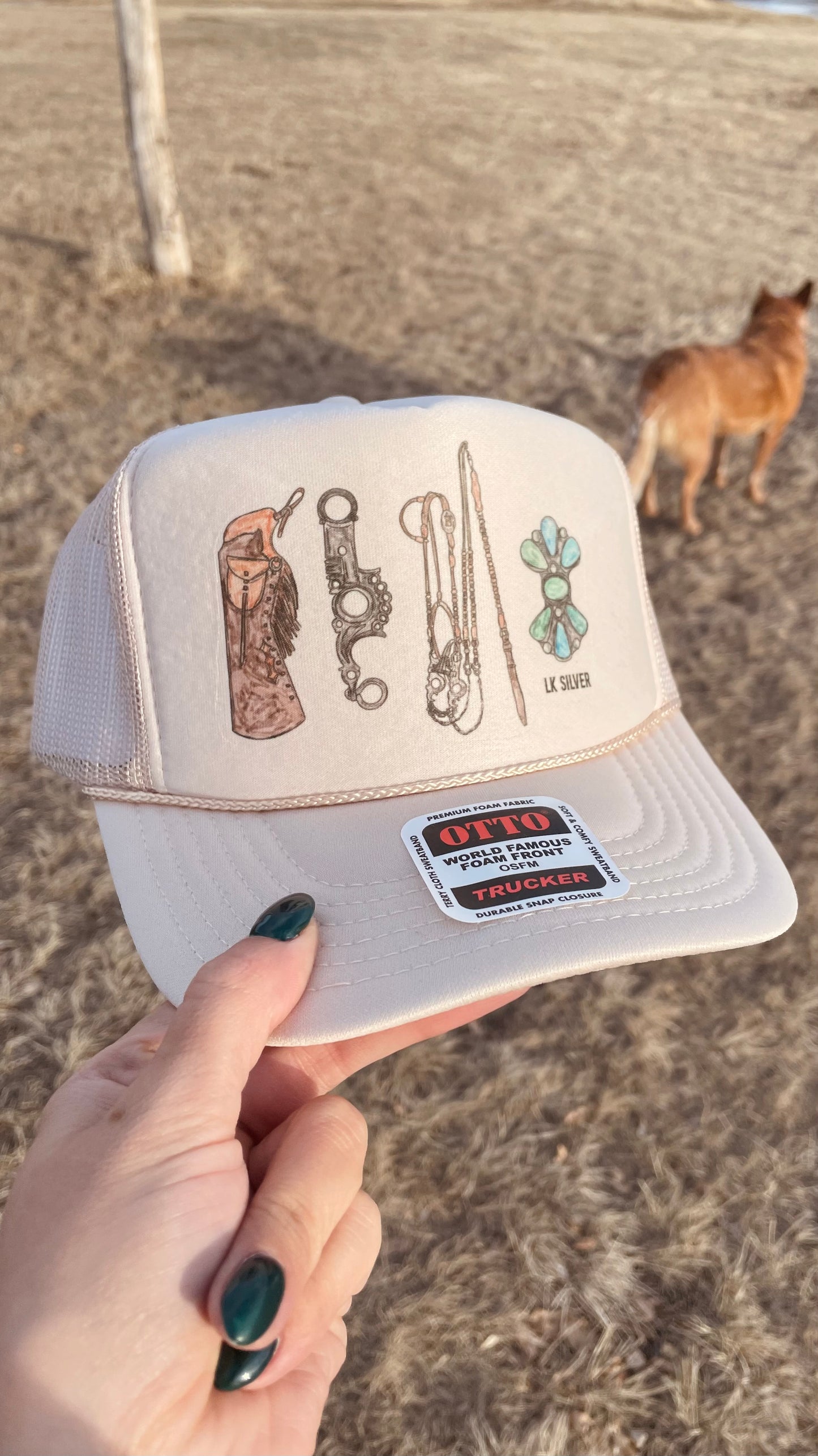 Turquoise Rancher - Beige