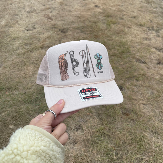 Turquoise Rancher - Beige