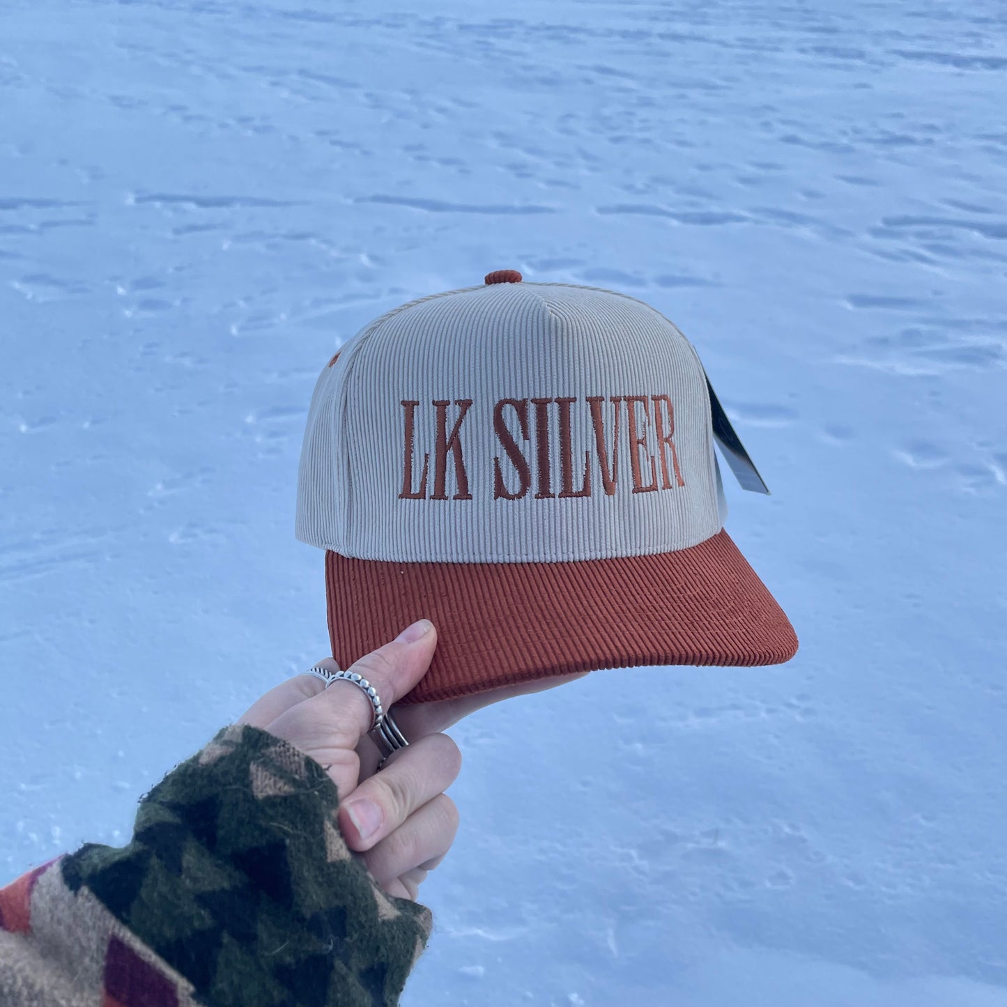 LK Silver Hat - Burnt Orange Corduroy