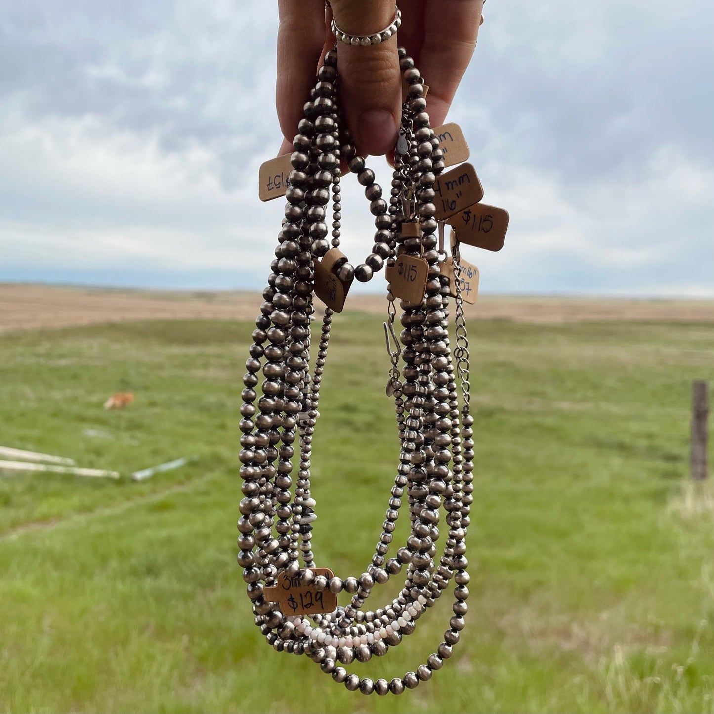 4mm Navajo Pearls