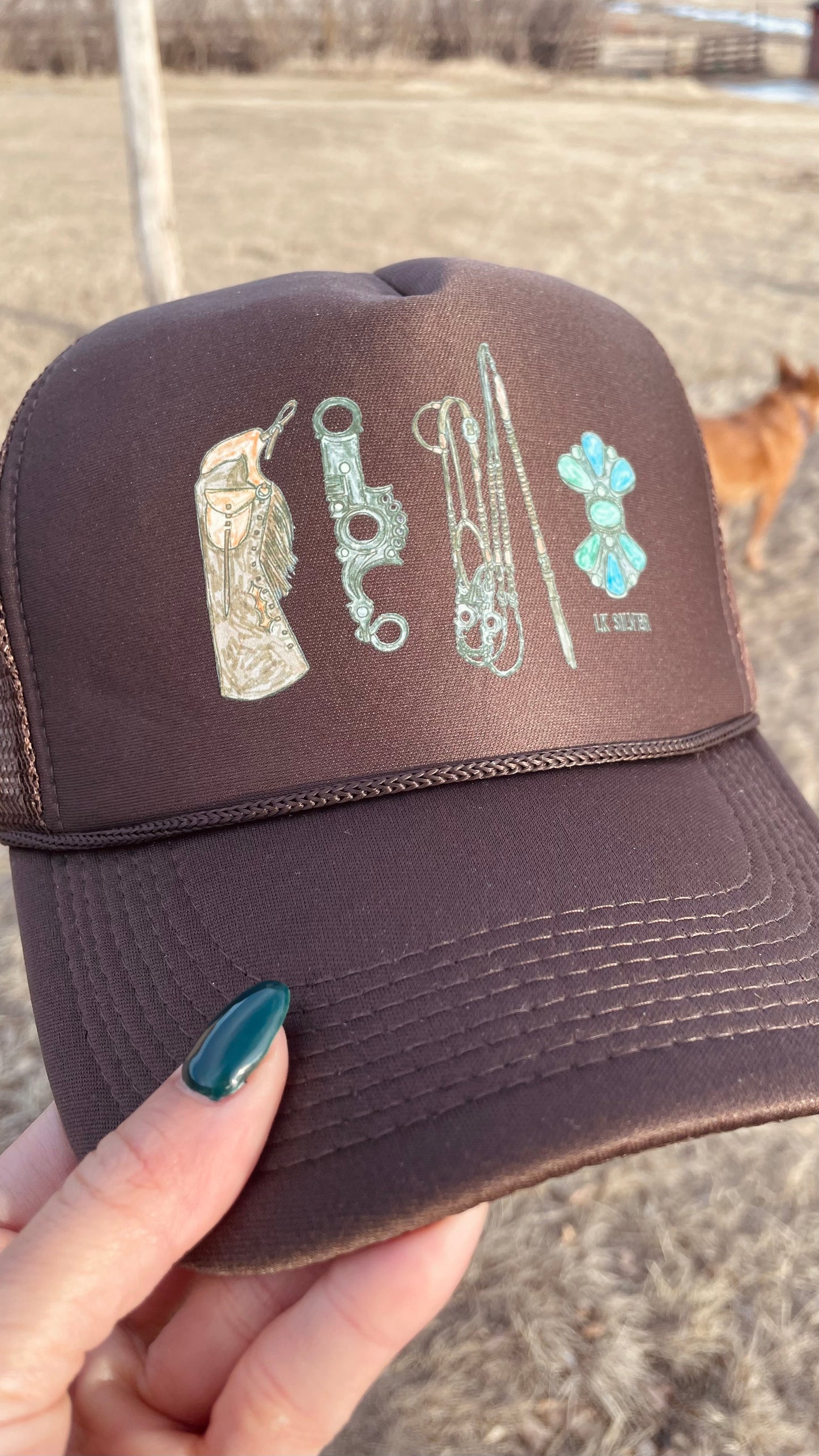 Turquoise Rancher - Brown