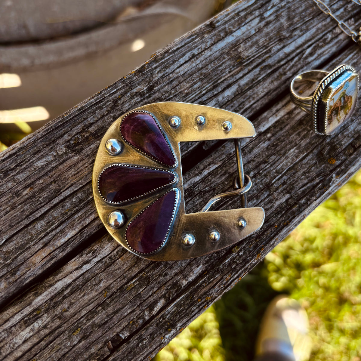 Purple/Black Headstall