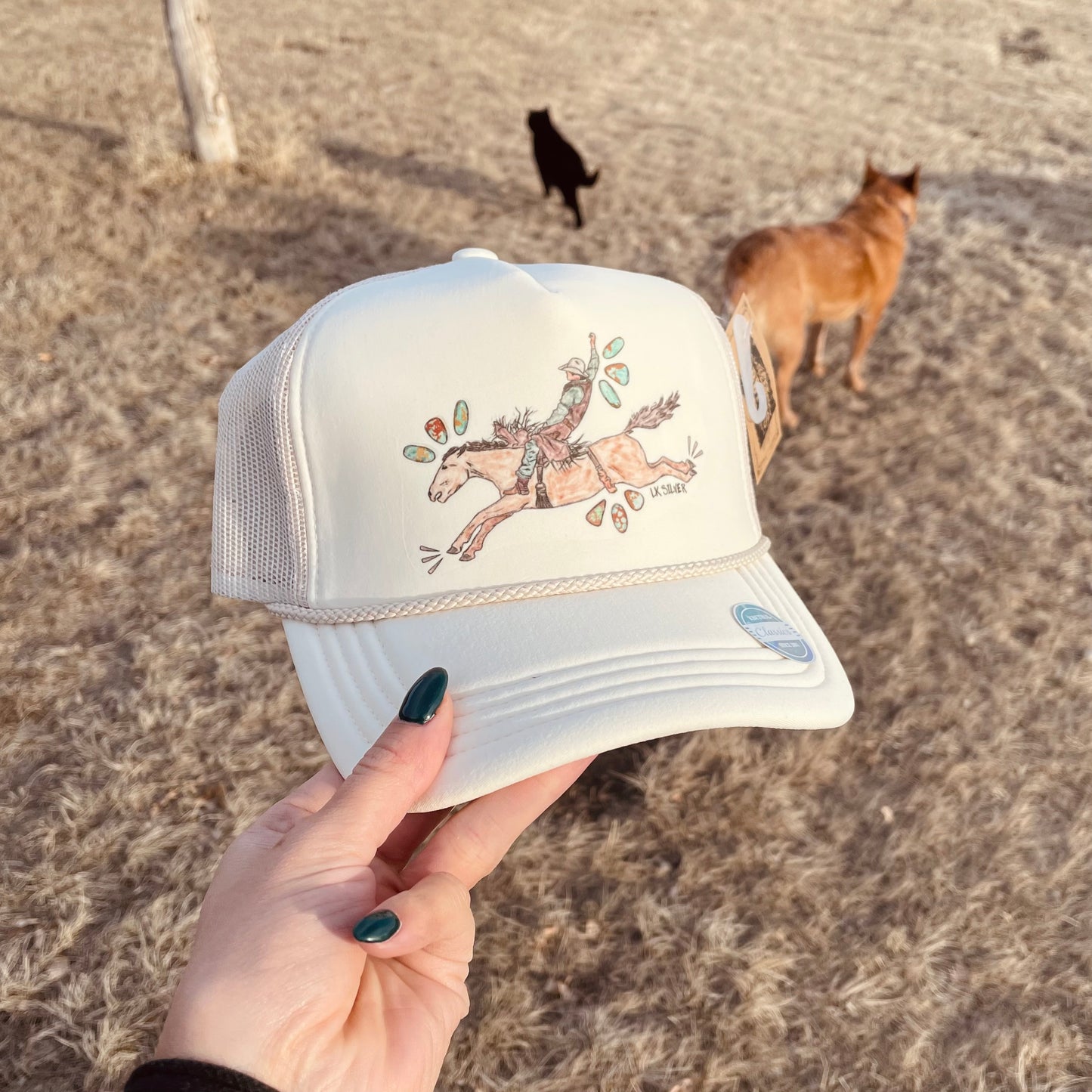 Turquoise Bronc - Beige