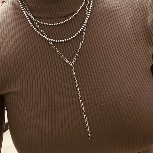 The Posey Lariat - Mixed Chain